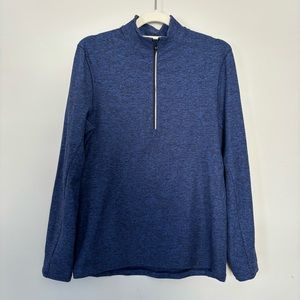 Men’s Lululemon Blue Heather Surge Warm 1/2 Zip Pullover • Size XS